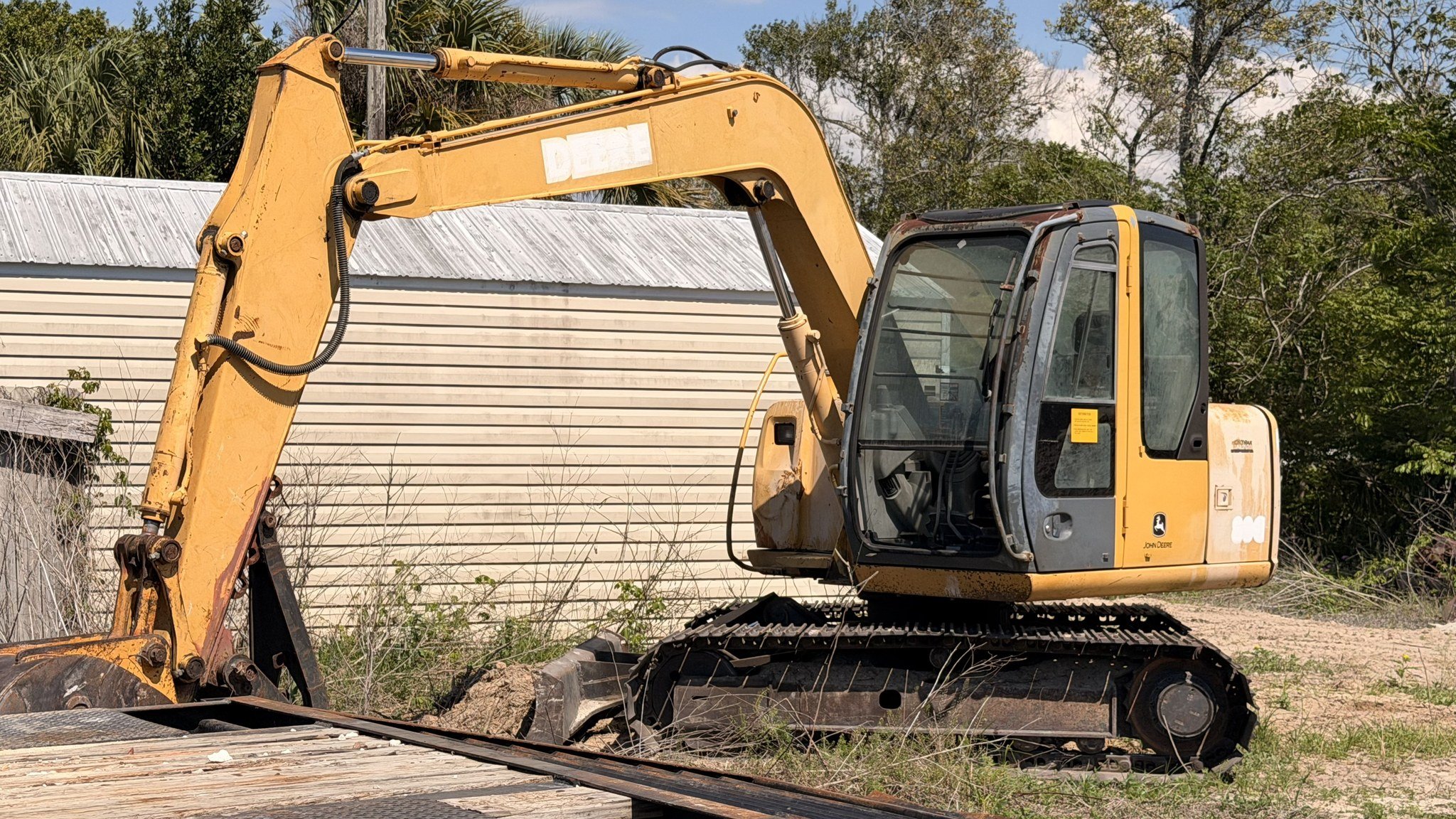 John Deere excavator — Charles Brown Excavating equipment fleet